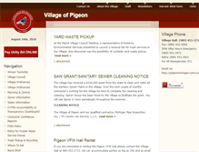 Tablet Screenshot of pigeonmichigan.com